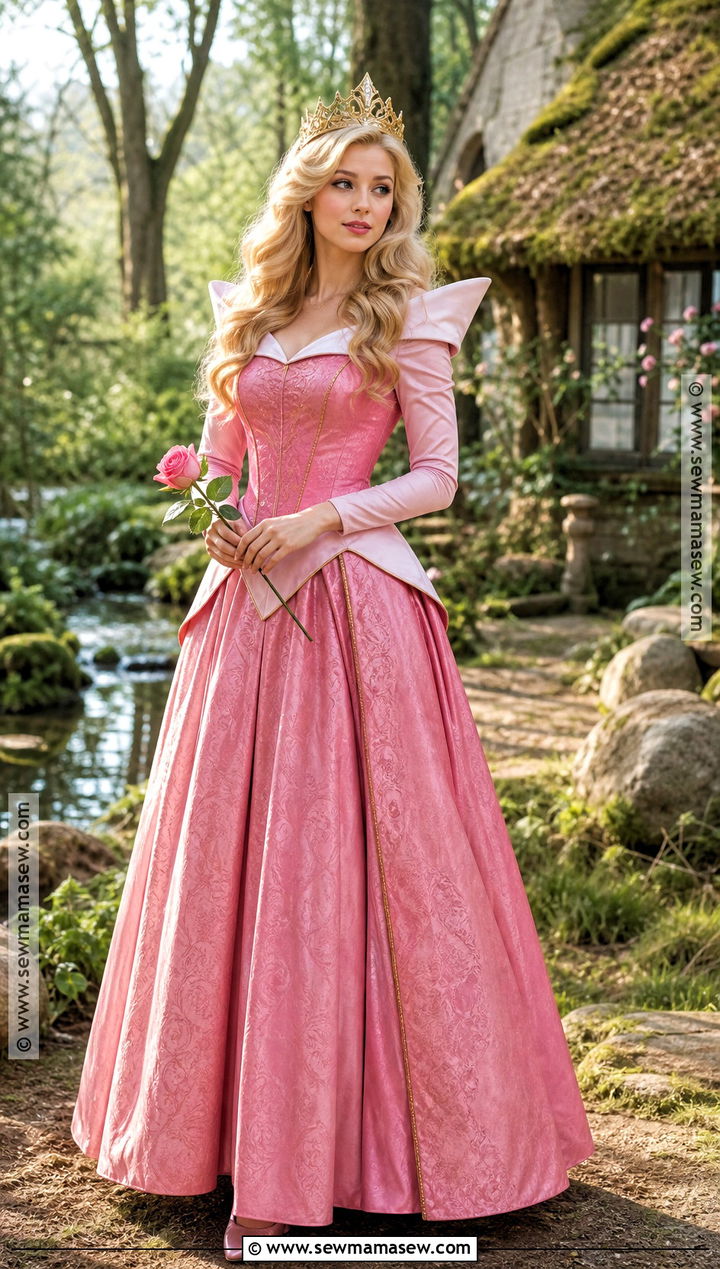 Princess Aurora Pink Dress Costume - 30 blonde hair costumes