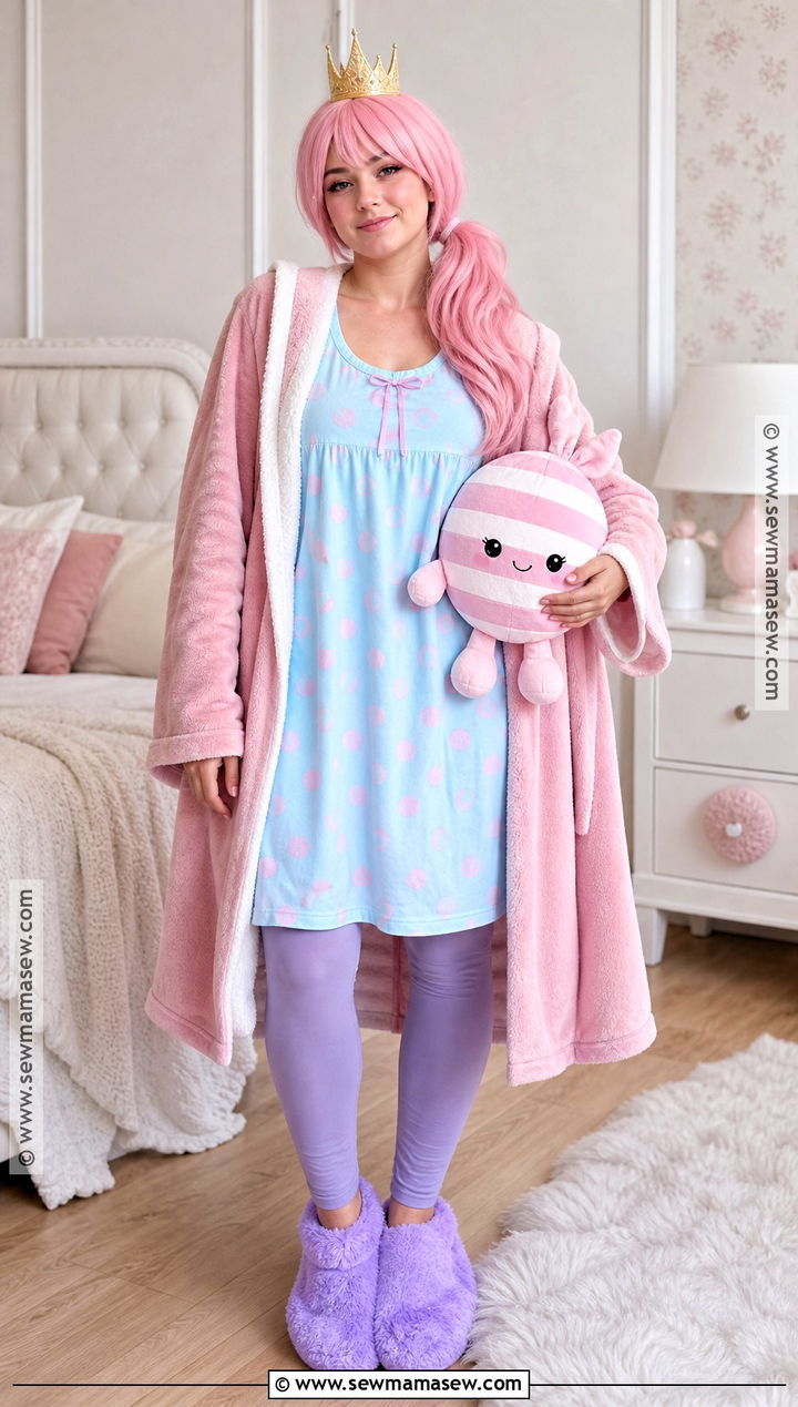 Princess Bubblegum Blue Pajama Costume - 40 princess bubblegum costume ideas