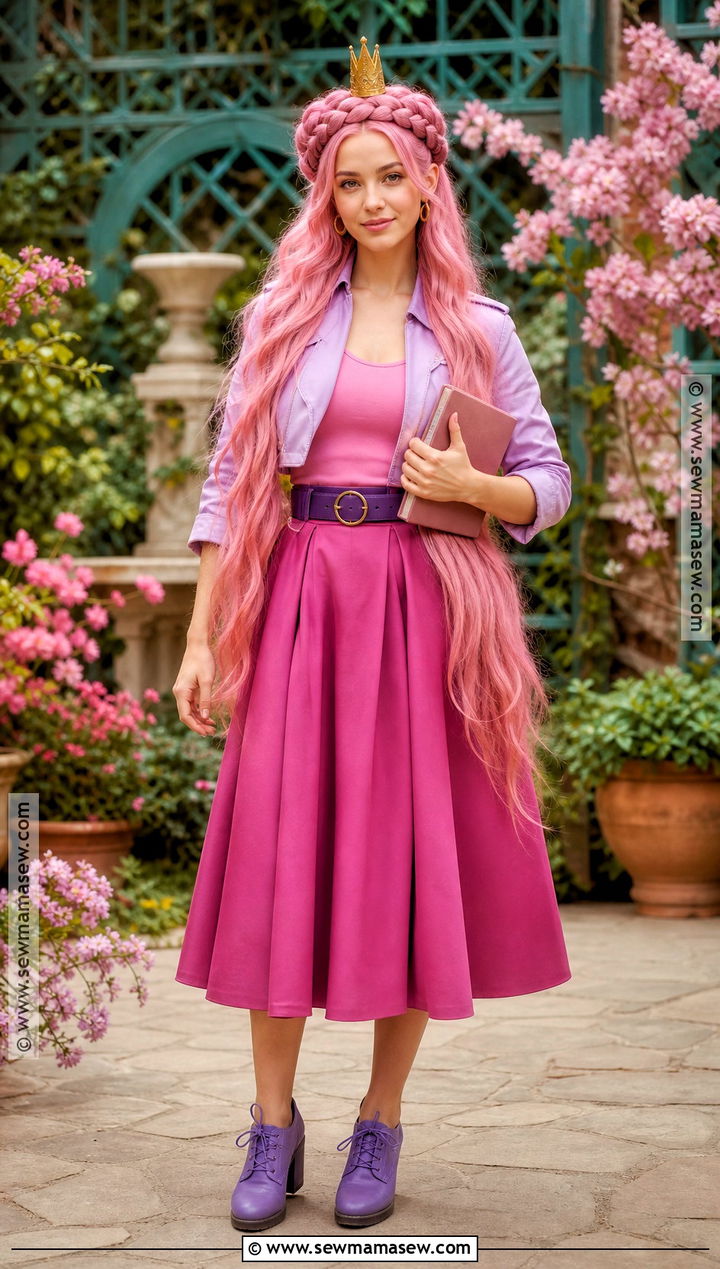 Princess Bubblegum Crown Braid Costume - 40 princess bubblegum costume ideas