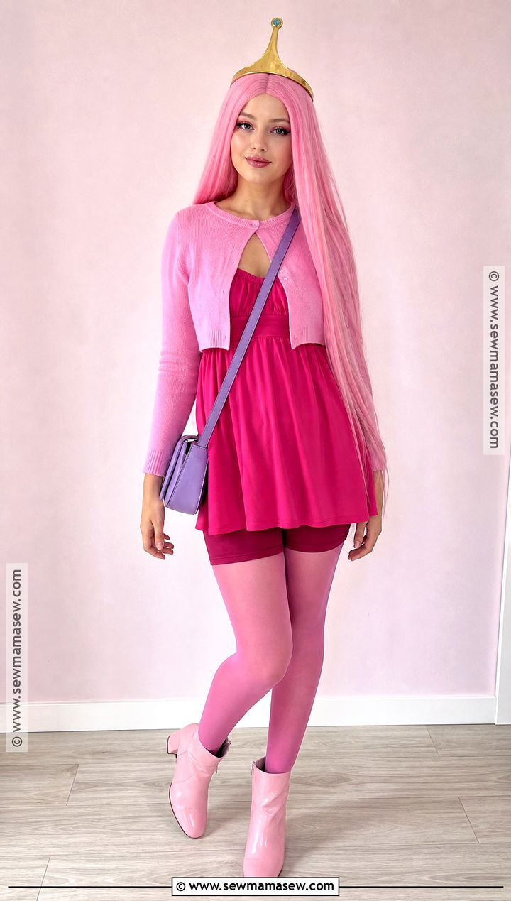 Princess Bubblegum Pink Cardigan Costume - 40 princess bubblegum costume ideas