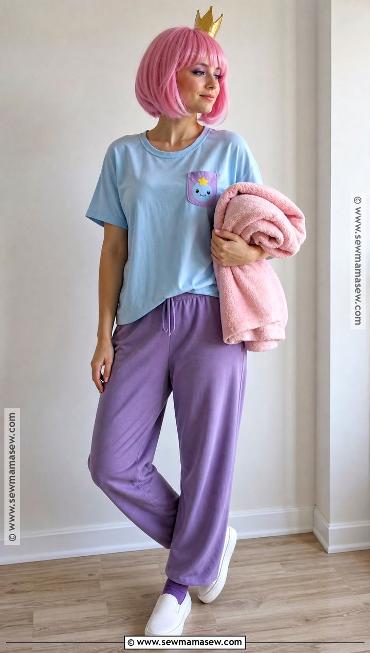 Princess Bubblegum Short Hair Pajama Costume - 40 princess bubblegum costume ideas