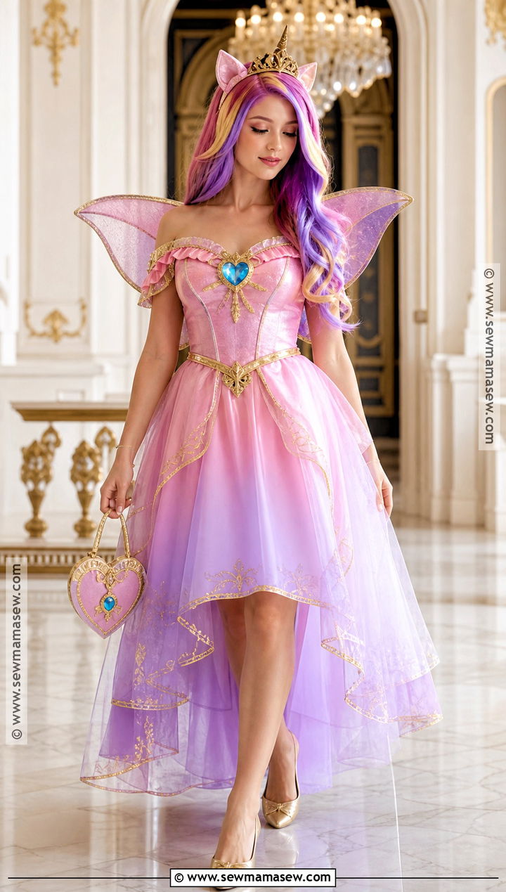 Princess Cadance Costume With Pink Ombre Dress - 30 mlp costume ideas