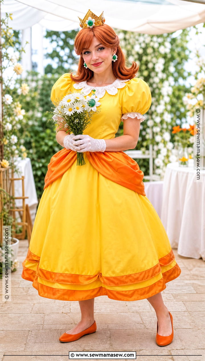 Princess Daisy Costume With Yellow Dress - 30 Princess Costume Ideas for Women