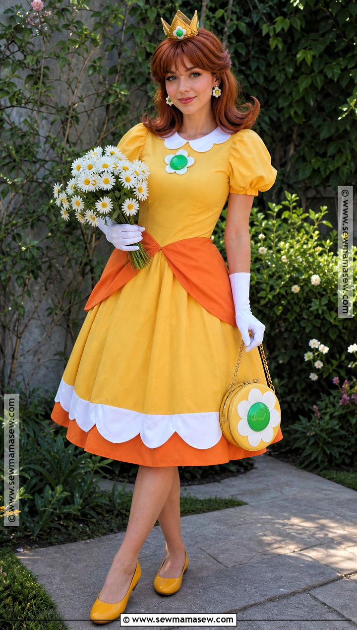 Princess Daisy Yellow Costume - 45 princess halloween costume ideas