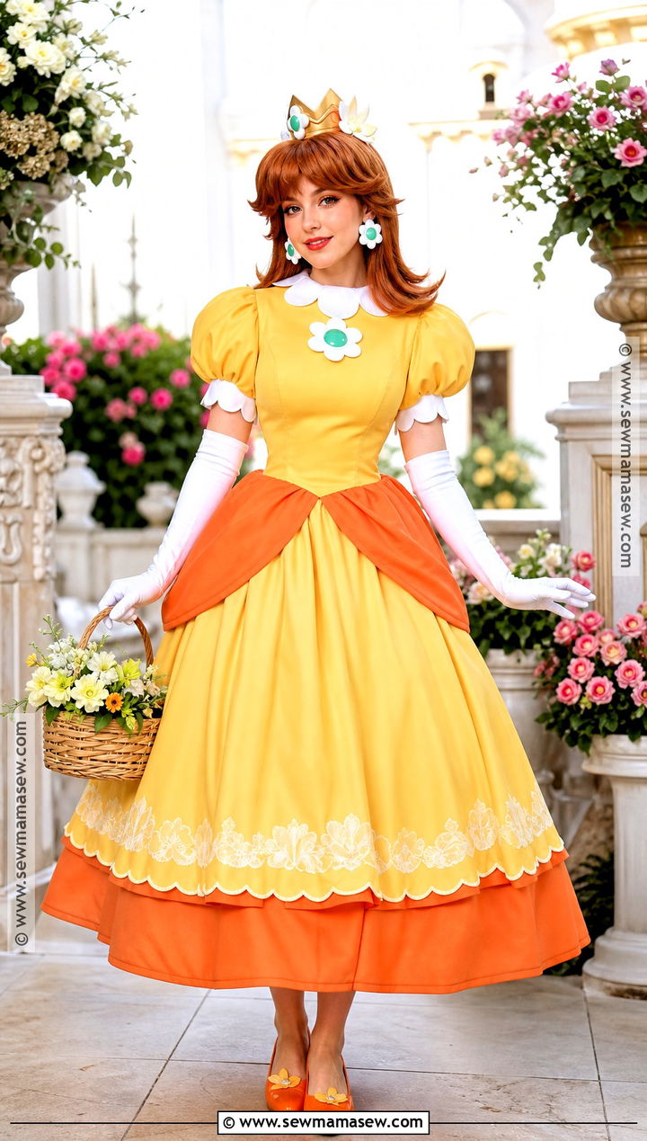Princess Daisy Yellow Gown Cosplay - 35 Princess Cosplay Ideas