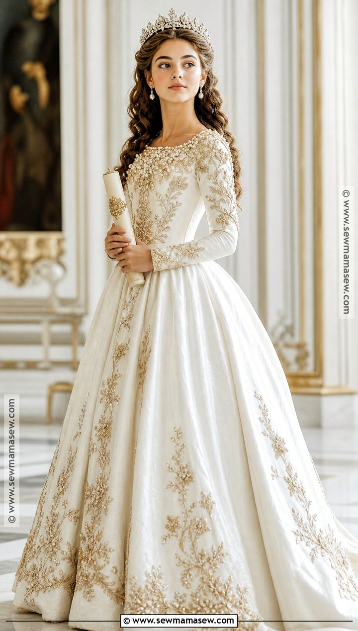 Princess Diaries Mia White Royal Gown Costume - 30 The Princess Diaries Costume Ideas