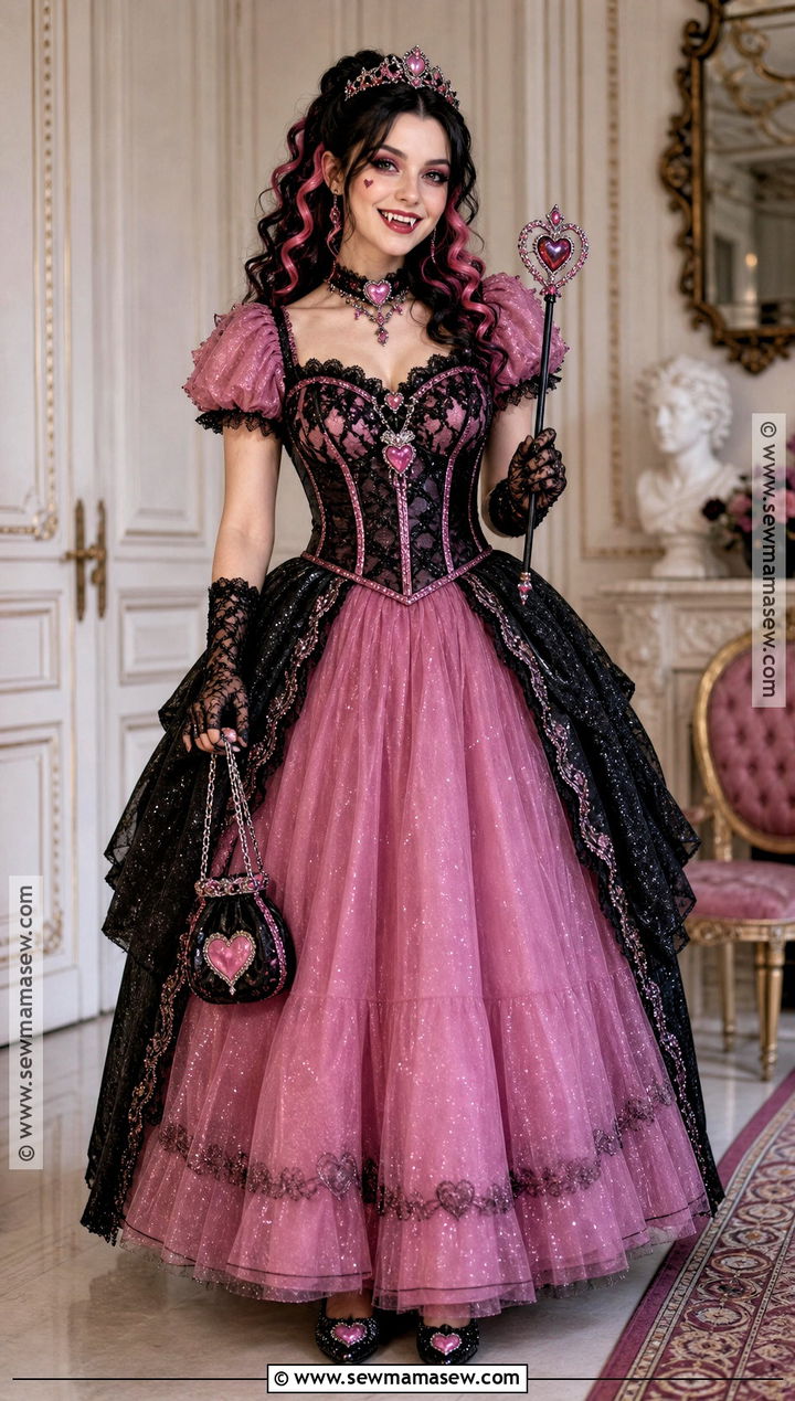 Princess Draculaura Cosplay Gown - 30 Draculara Cosplay Outfit Ideas