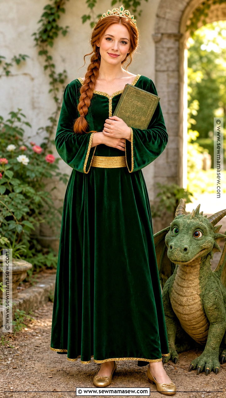 Princess Fiona Costume With Braided Red Hair - 30 ginger halloween costumes red hair