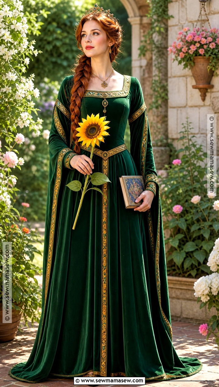 Princess Fiona Green Gown Costume - 30 red hair halloween costumes ideas