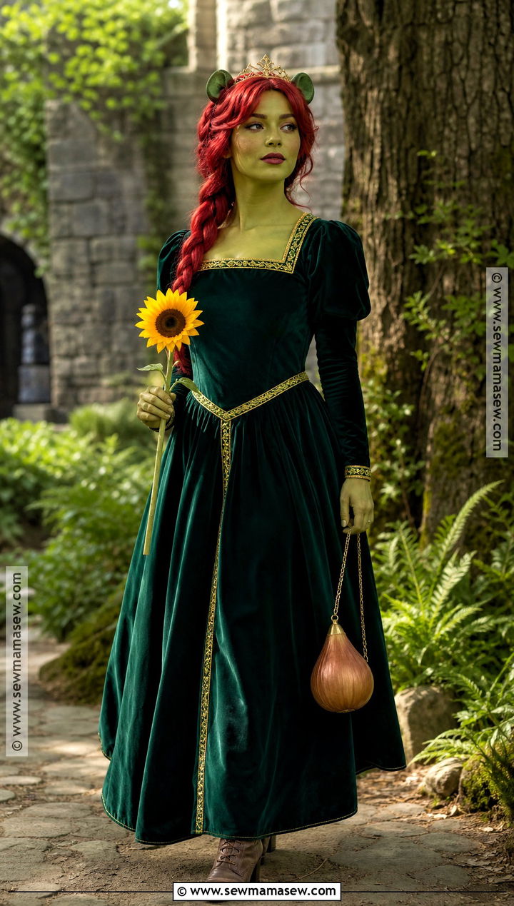 Princess Fiona Green Gown Costume - 45 princess halloween costume ideas