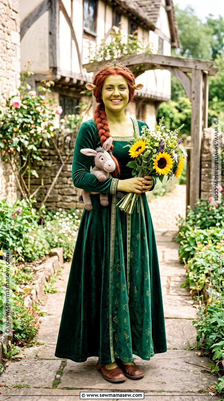 Princess Fiona Green Gown Costume - 50 princess costume ideas