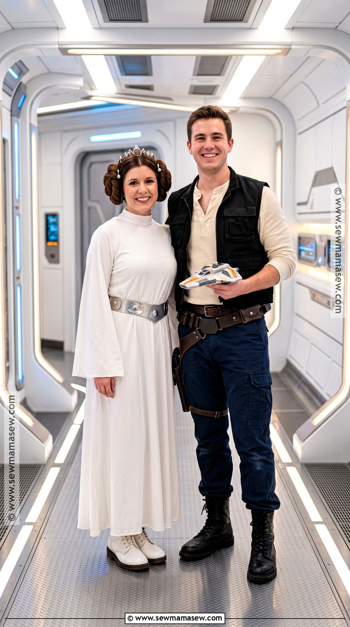 Princess Leia And Han Solo Couple Costume - 40 couple costume ideas