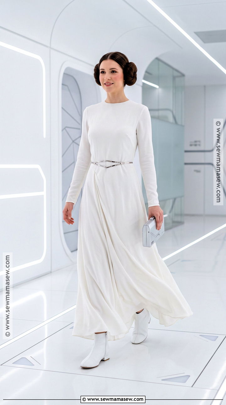 Princess Leia Cosplay With White Gown - 40 female cosplay ideas