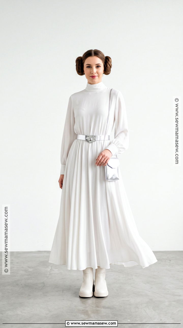 Princess Leia Costume With Brown Side Buns - 35 halloween costumes brown hair