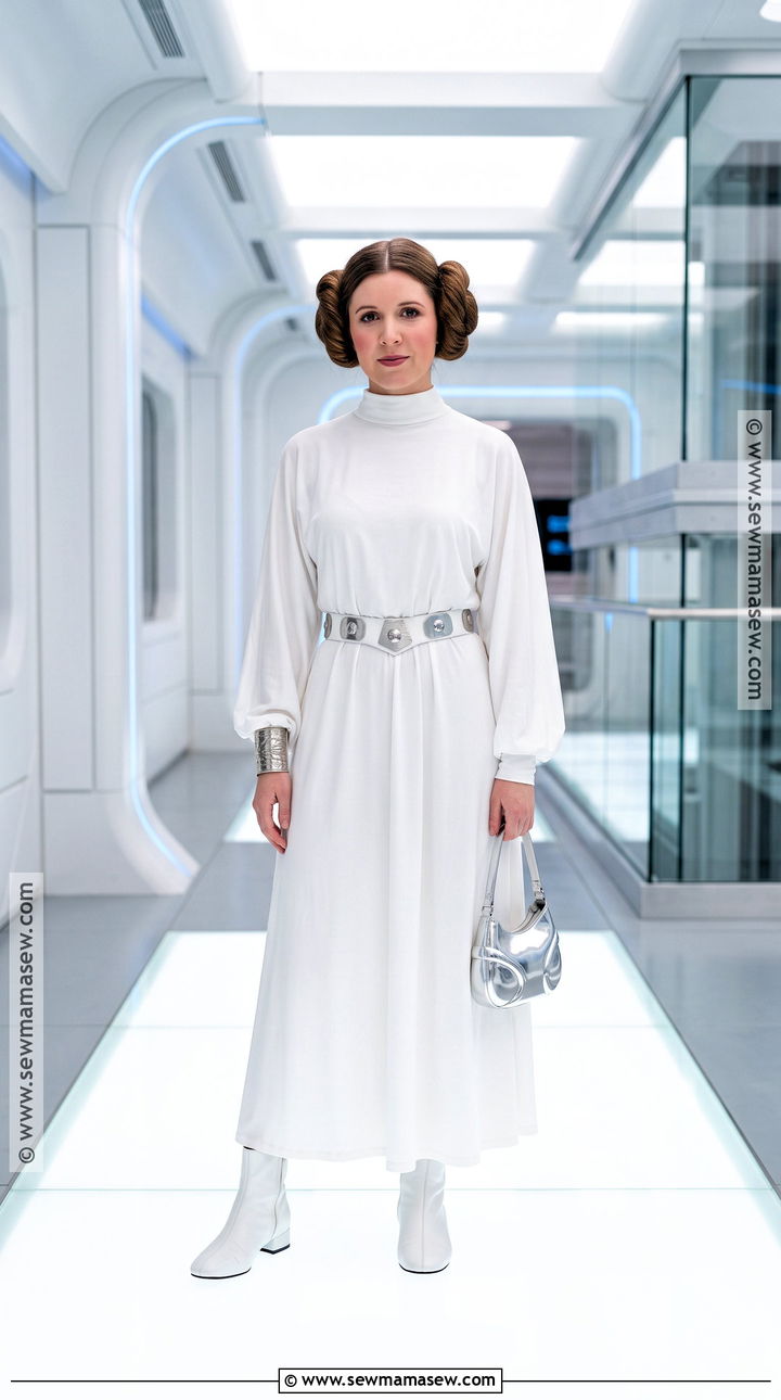 Princess Leia Costume With Brown Side Buns - 30 brown hair costume ideas