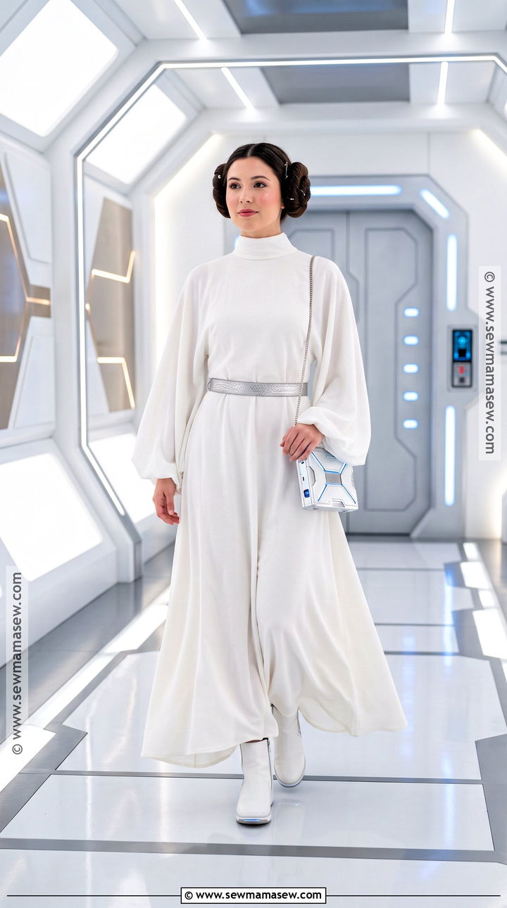 Princess Leia Costume With Dark Hair Buns - 35 halloween costumes for black hair