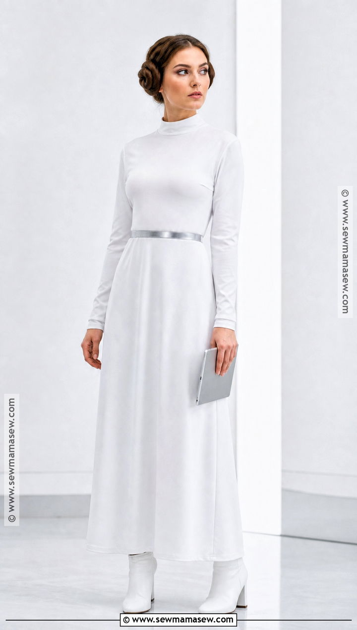 Princess Leia White Dress Costume - 30 brown hair halloween costume ideas
