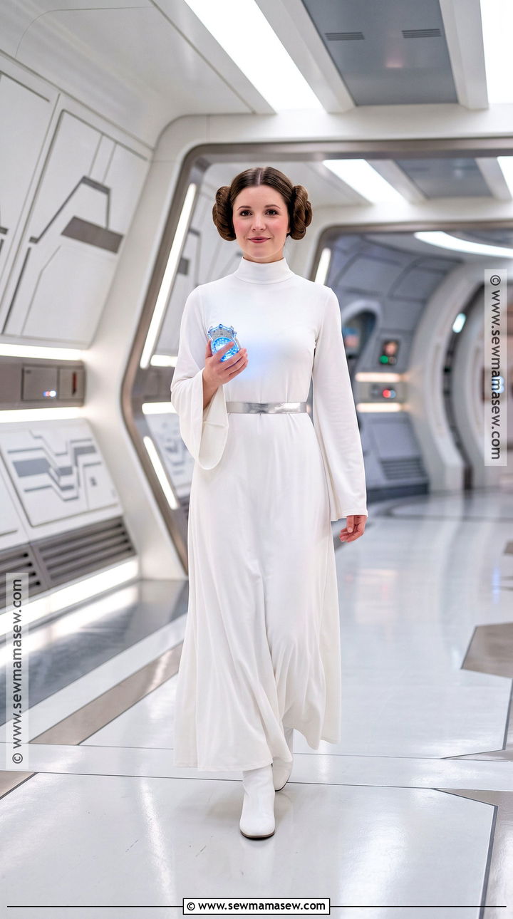 Princess Leia White Gown Cosplay - 35 Princess Cosplay Ideas