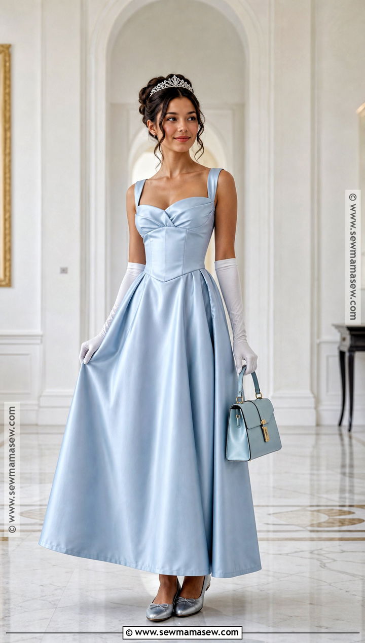 Princess Mia Costume With Satin Dress - 30 Single Person Halloween Costume Ideas