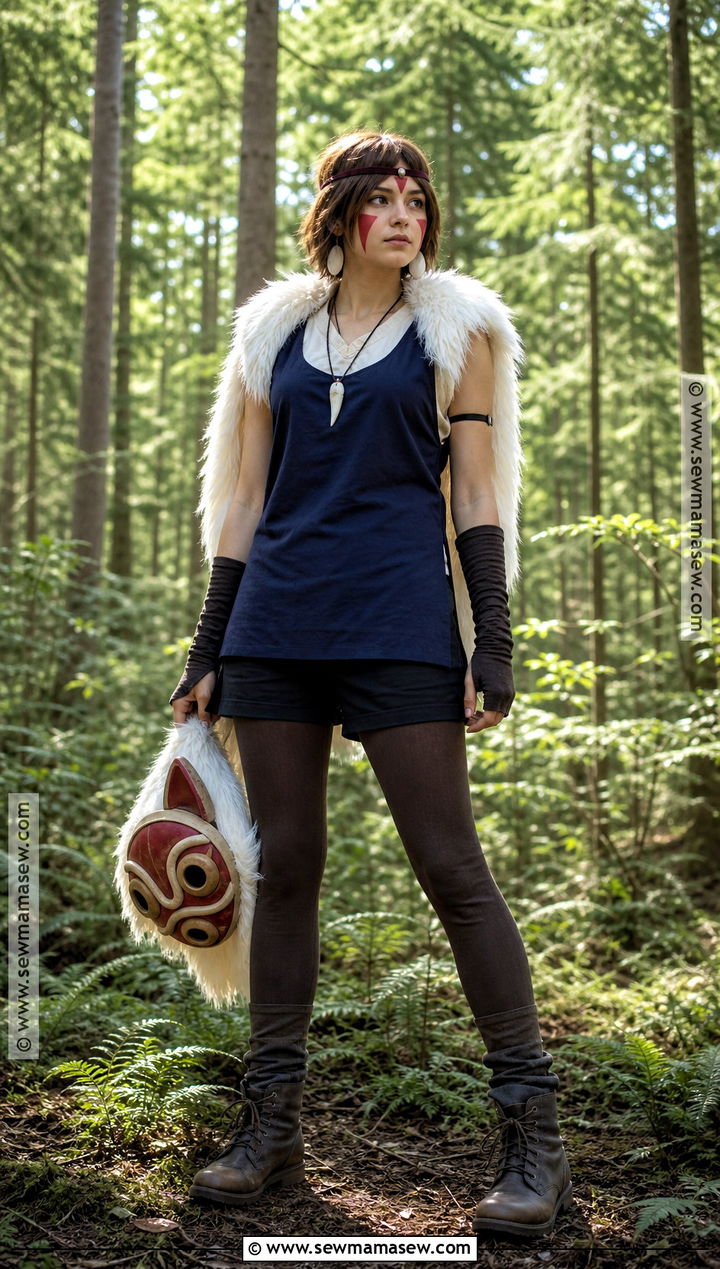 Princess Mononoke Costume - 30 studio ghibli halloween costumes