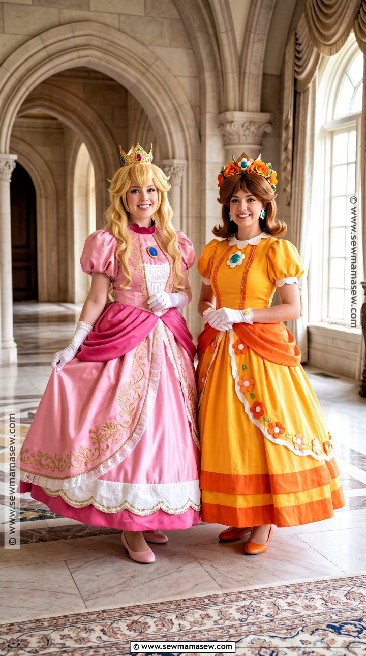 Princess Peach And Daisy Duo Costume - 30 duo halloween costumes for women