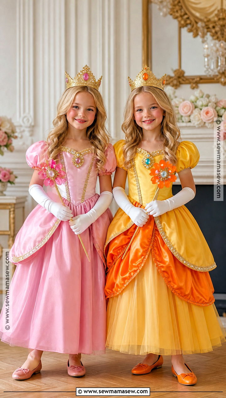 Princess Peach And Daisy Twin Costume - 30 twin dress up ideas