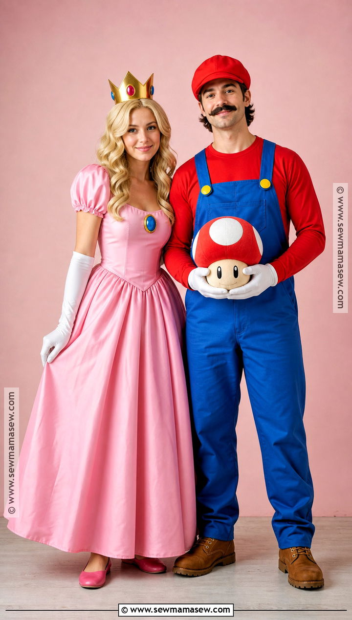 Princess Peach And Mario Couple Costume - 50 couples costume ideas
