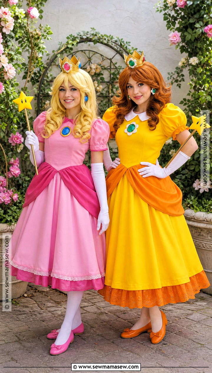 Princess Peach And Princess Daisy Costume - 35 female duo costumes