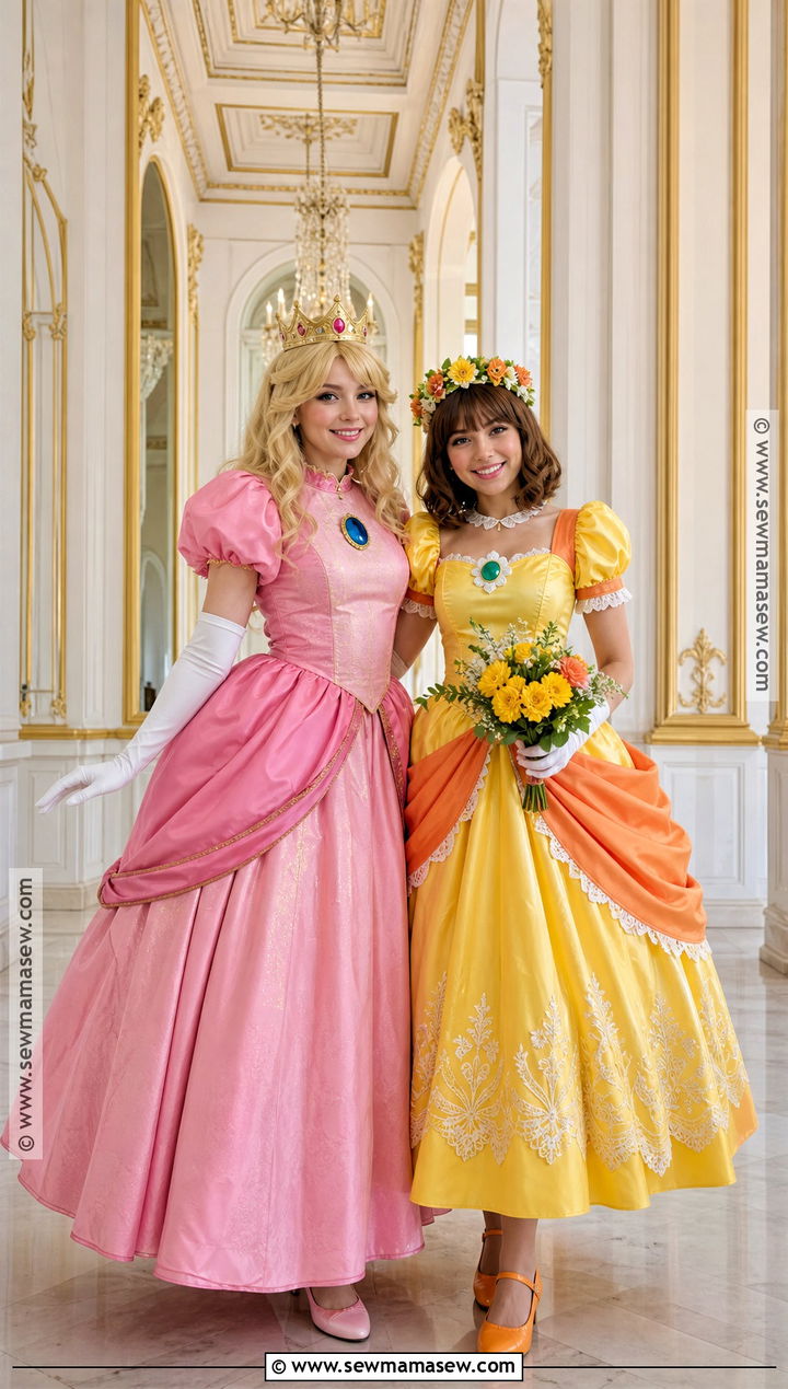 Princess Peach And Princess Daisy Costumes - 30 halloween costumes for two for best friends