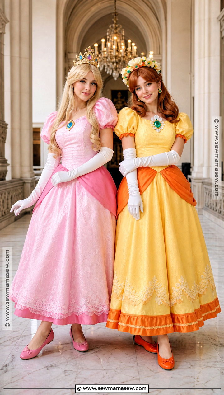 Princess Peach And Princess Daisy Duo Costume - 45 halloween costumes women duo
