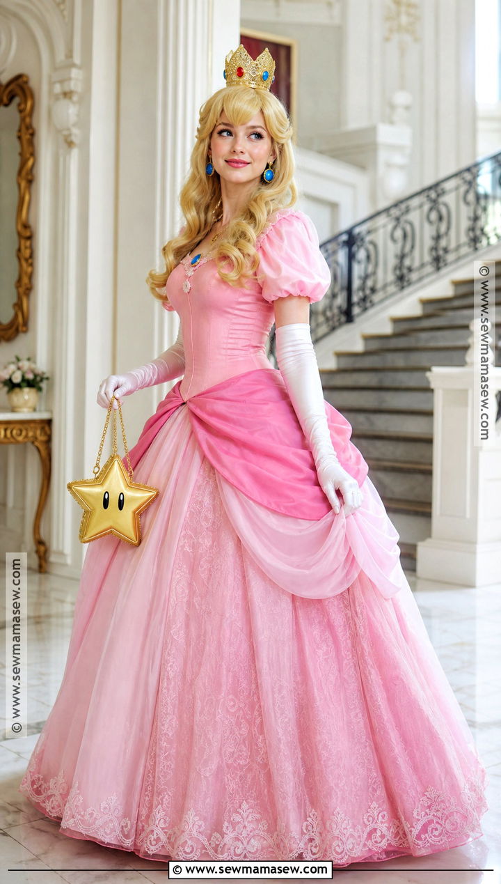 Princess Peach Cosplay With Pink Gown - 30 cosplay outfits for females