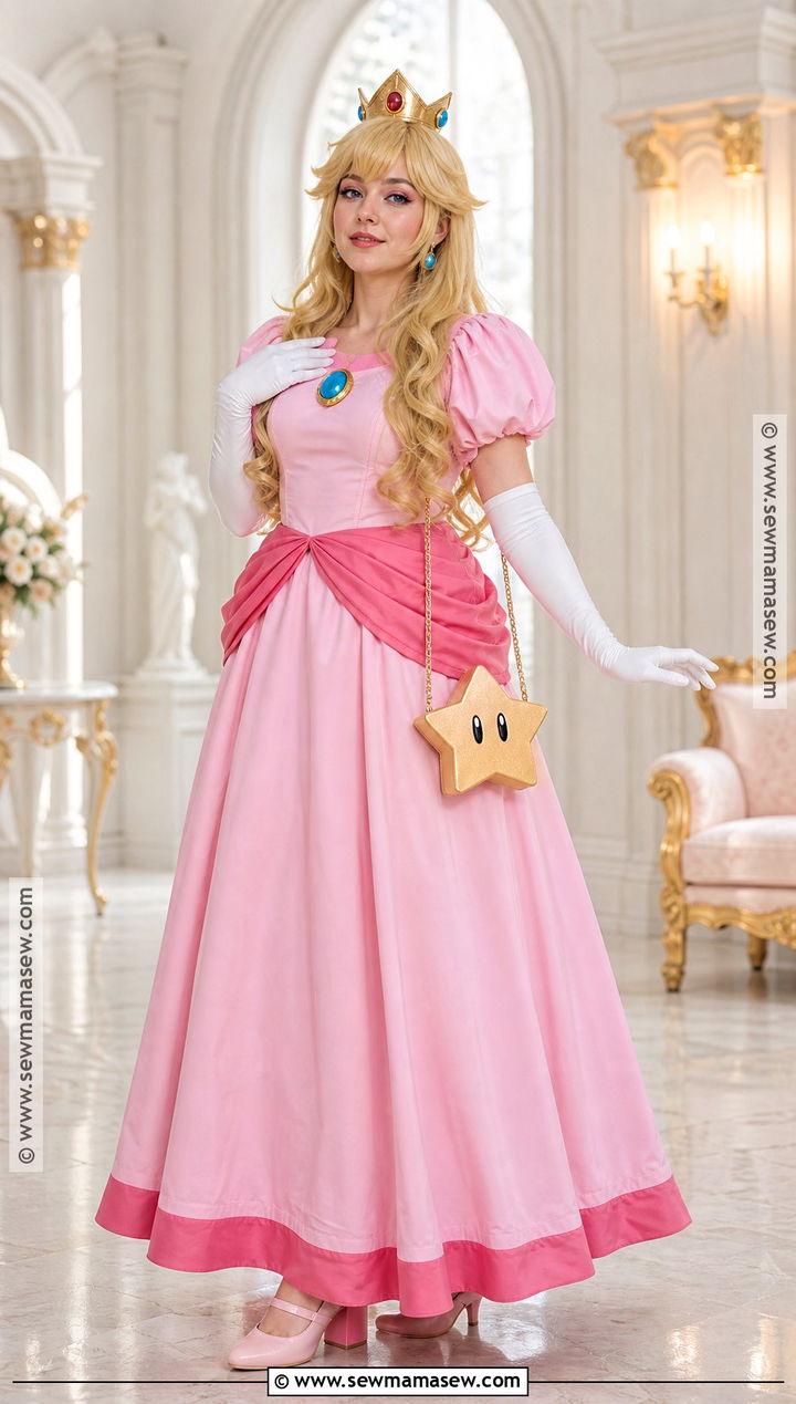 Princess Peach Cosplay With Soft Pink Makeup - 30 maquillaje cosplay ideas