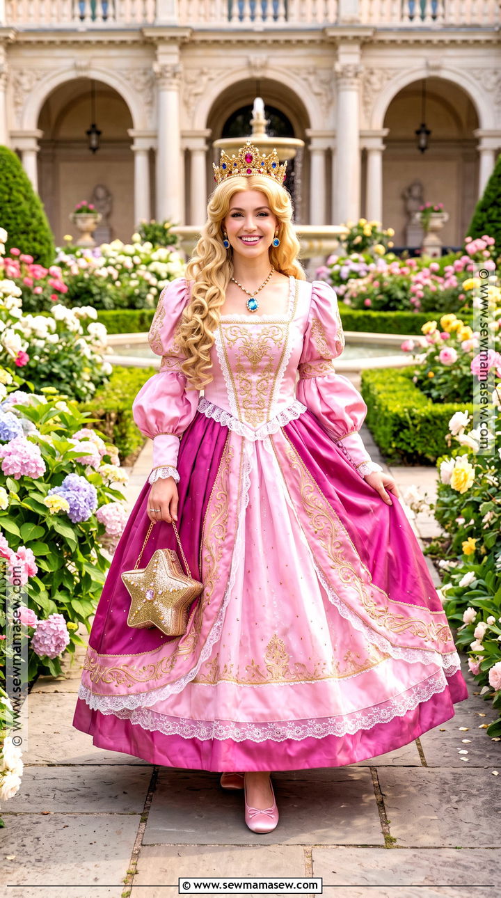 Princess Peach Costume With Pink Dress - 30 Princess Costume Ideas for Women