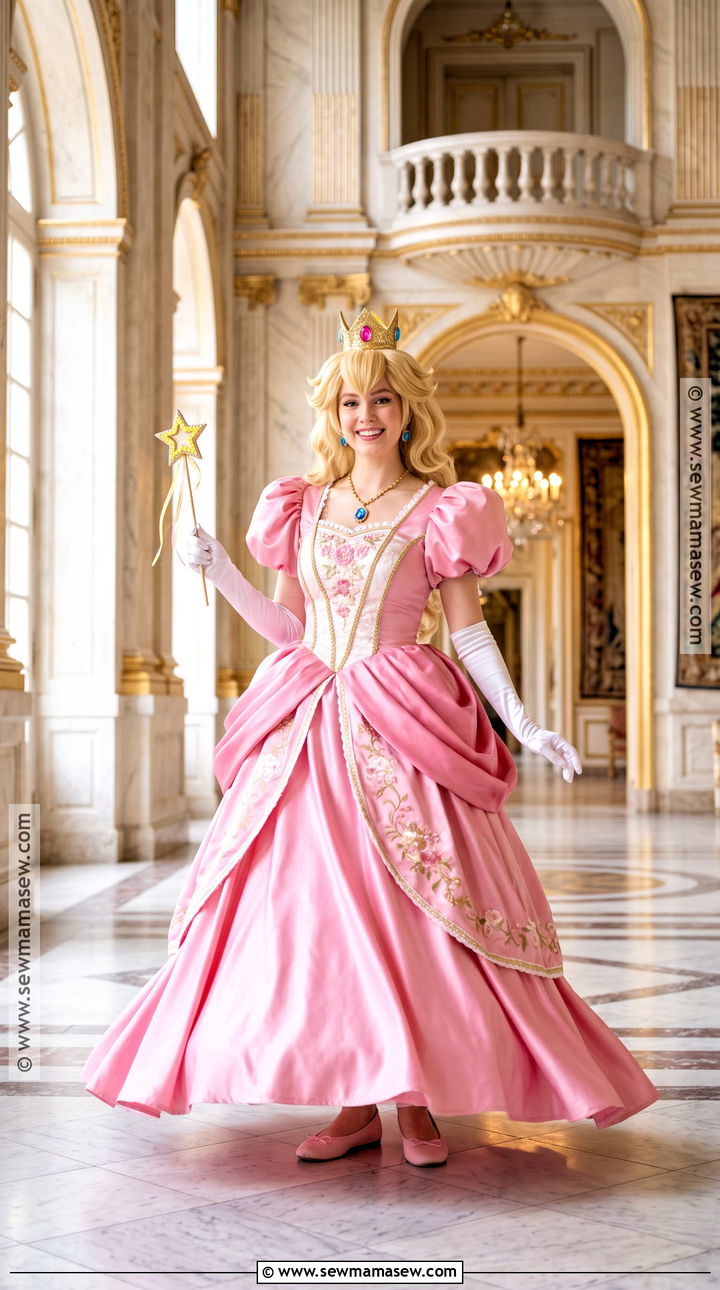 Princess Peach Costume With Pink Dress - 40 costume party ideas
