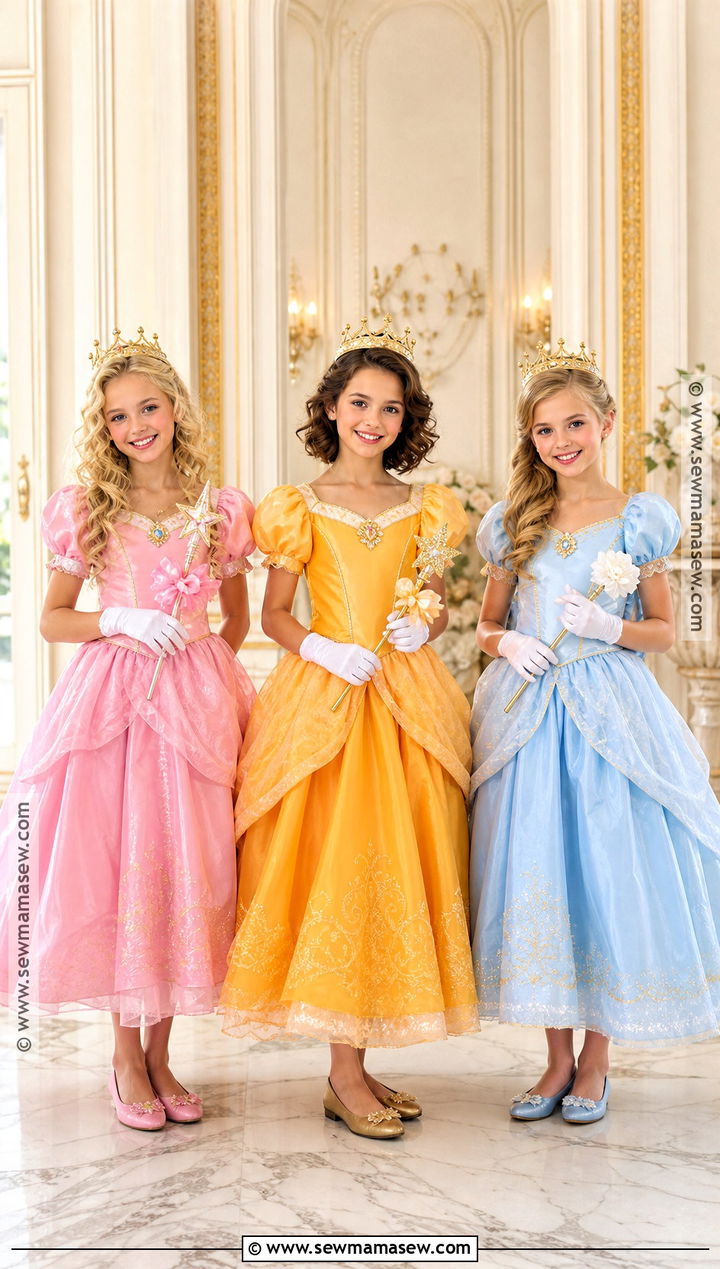 Princess Peach Daisy And Rosalina Costume - 30 3 girls halloween costumes