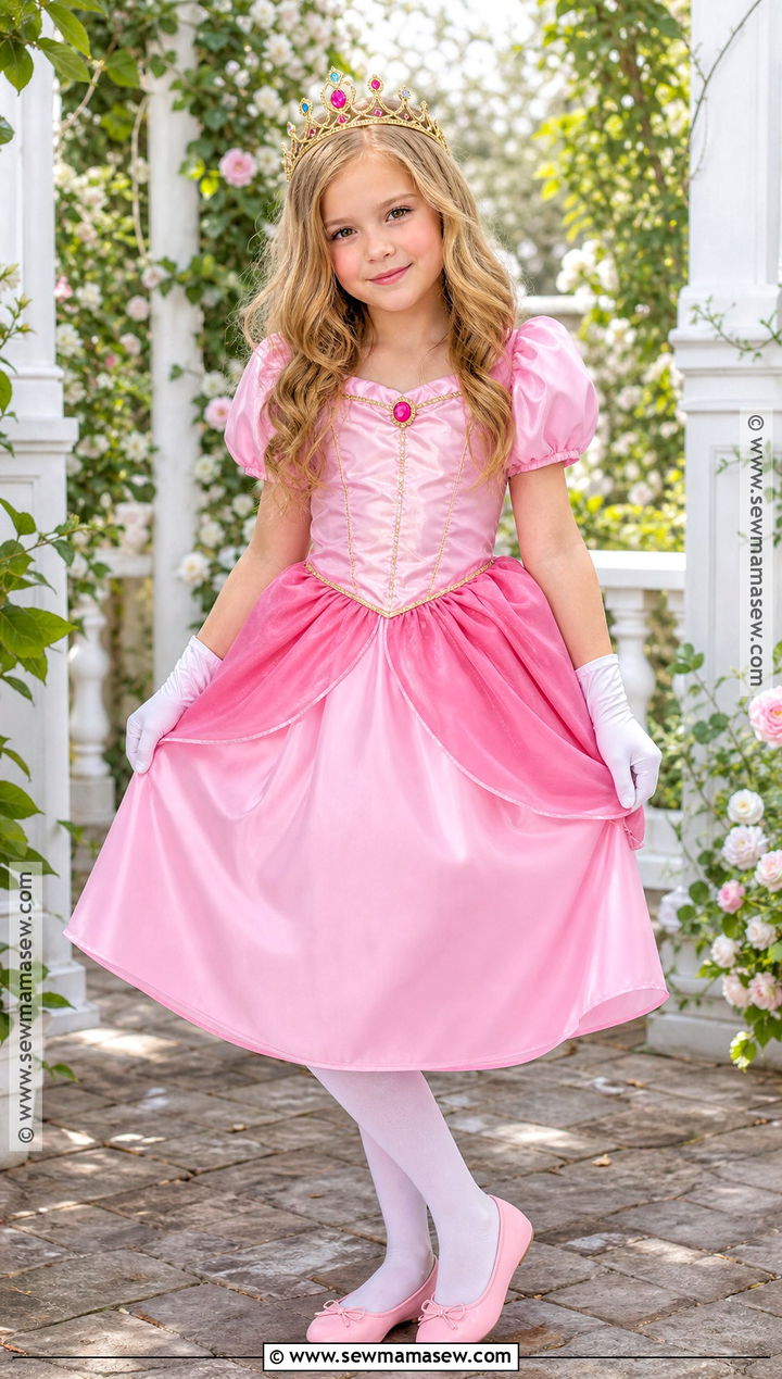 Princess Peach Kids Costume - 35 halloween kids costumes