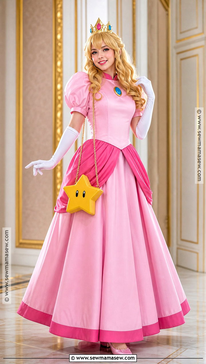 Princess Peach Pink Gown Costume - 30 Trending Halloween Costumes