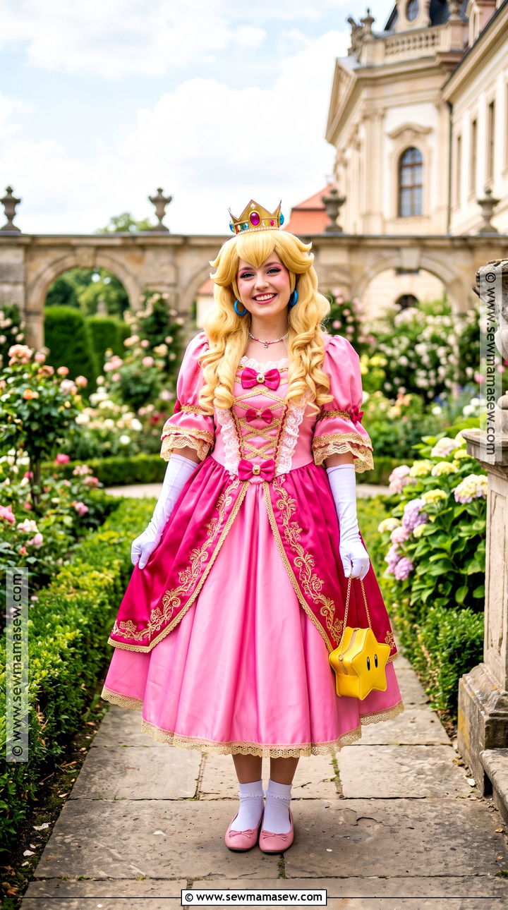 Princess Peach Pink Gown Costume - 40 blonde costume ideas