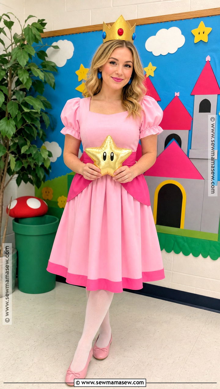 Princess Peach School Costume - 30 characters to dress up as for school ideas