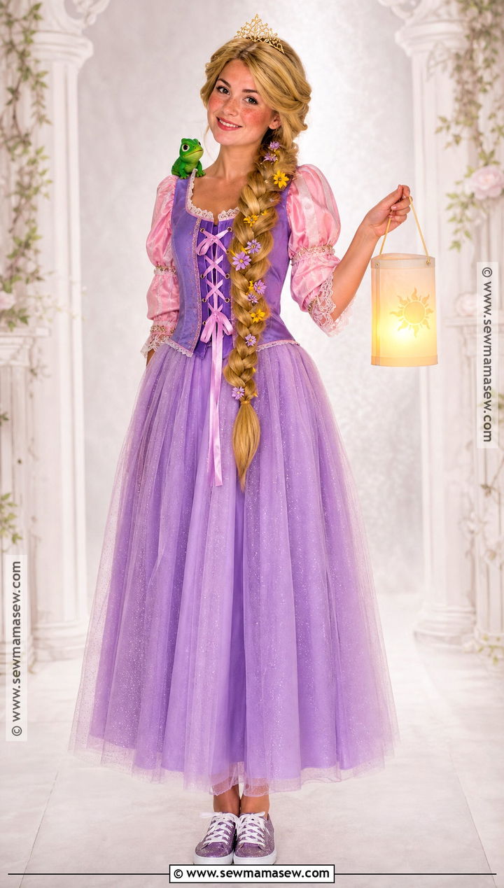 Princess Rapunzel Costume With Tulle Skirt - 40 repunzle costume idea
