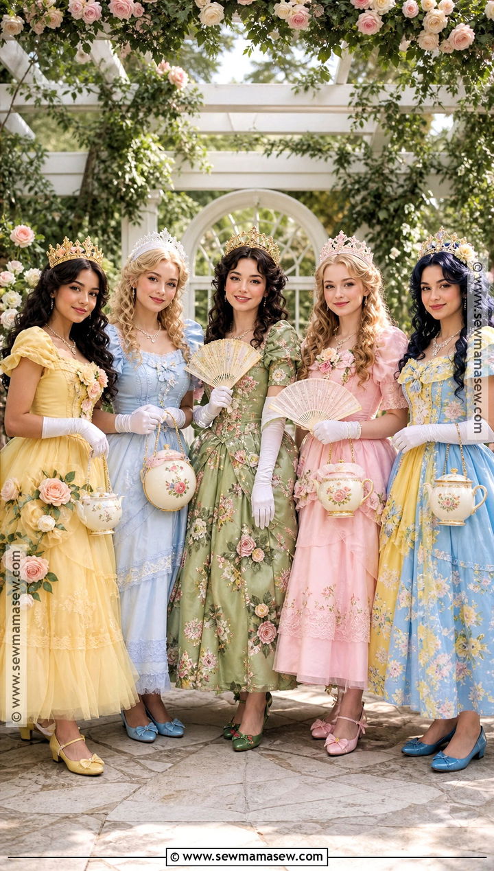 Princess Tea Party Group Costume - 30 disney princess group costumes