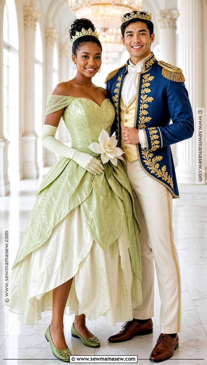Princess Tiana And Prince Naveen Couple Costume - 40 princess tiana costume ideas