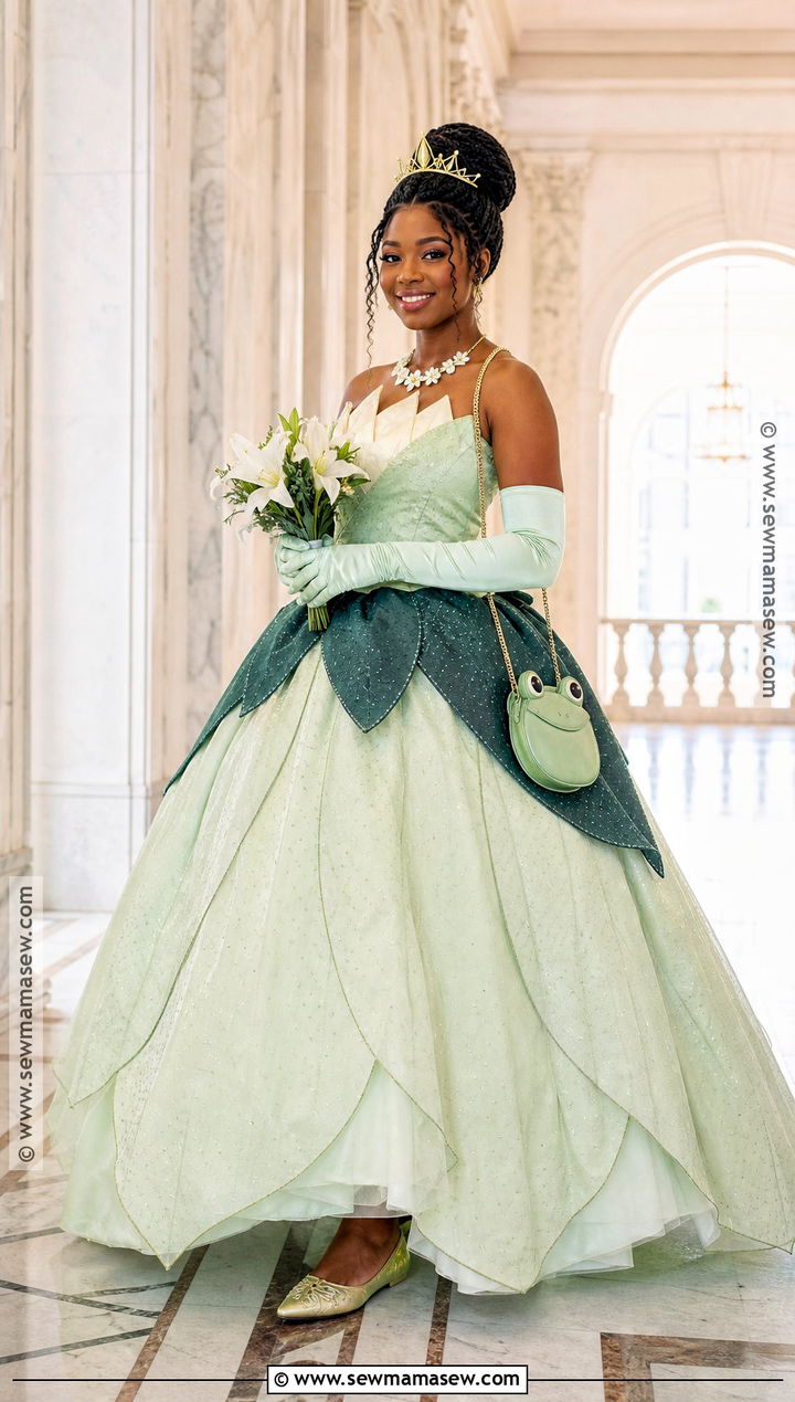 Princess Tiana Costume With Braided Bun - 40 princess tiana costume ideas