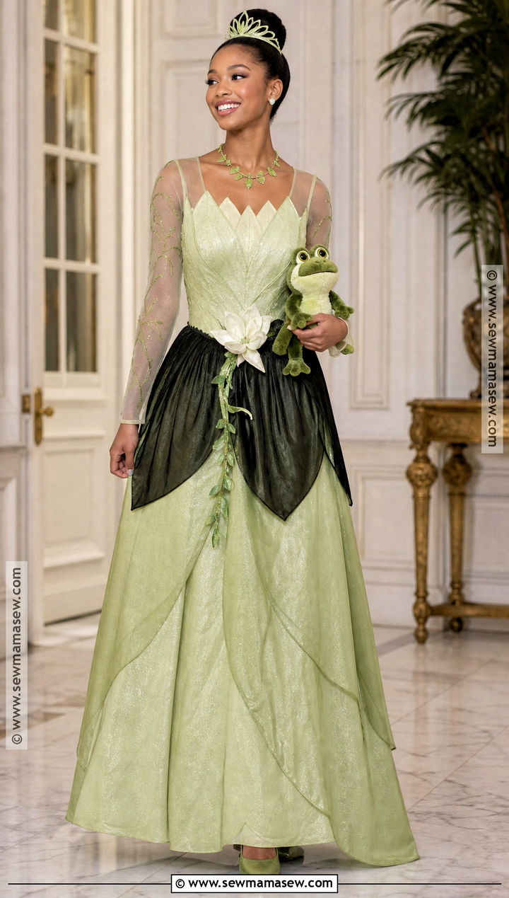 Princess Tiana Costume With Long Sleeve Gown - 40 princess tiana costume ideas