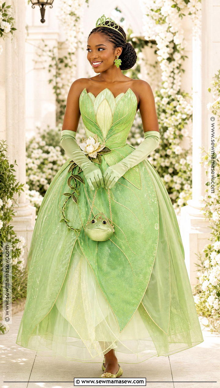 Princess Tiana Halloween Costume With Green Gown - 45 halloween costumes for black women