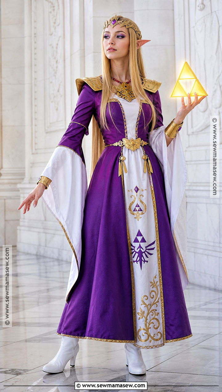 Princess Zelda Costume With Purple Gown - 30 Princess Costume Ideas for Women