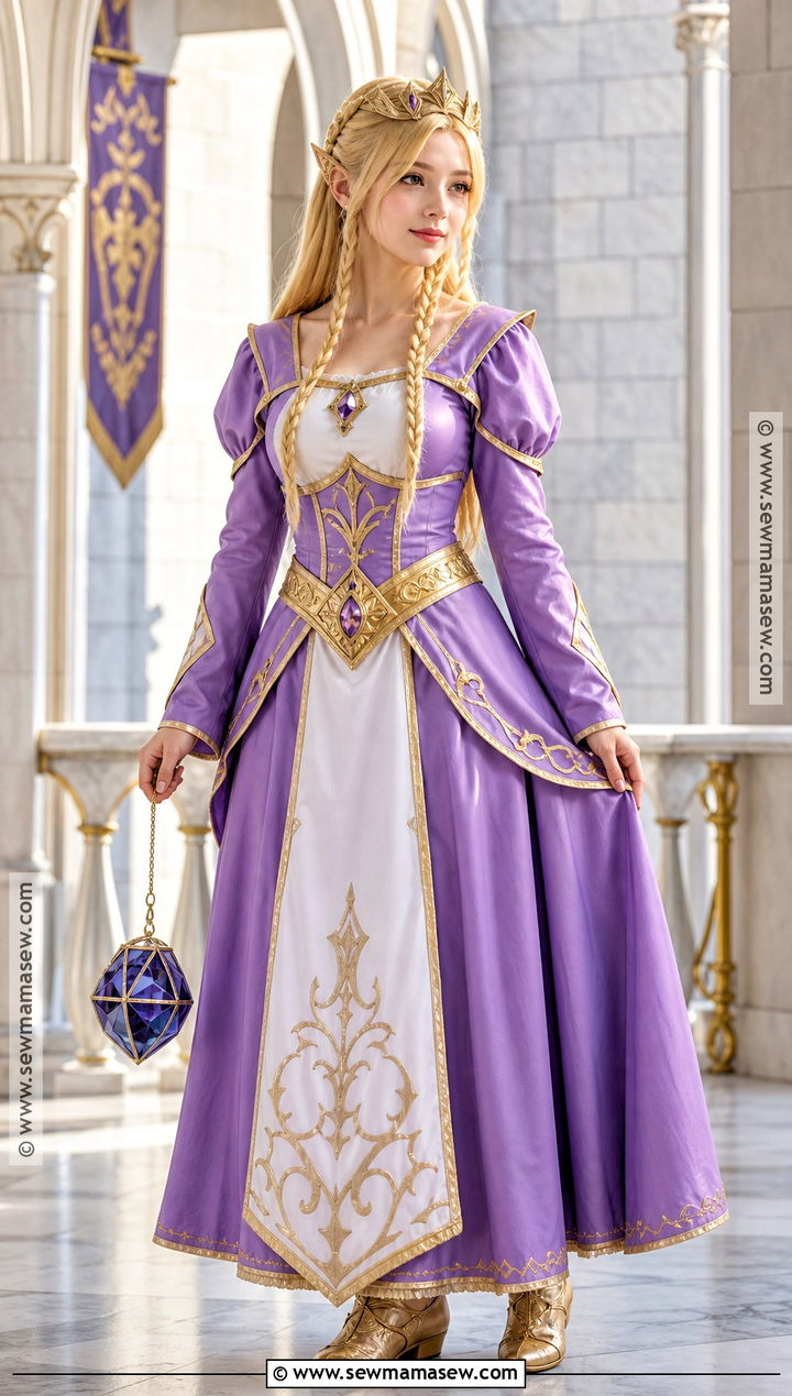 Princess Zelda Purple Gown Costume - 40 halloween costumes blonde