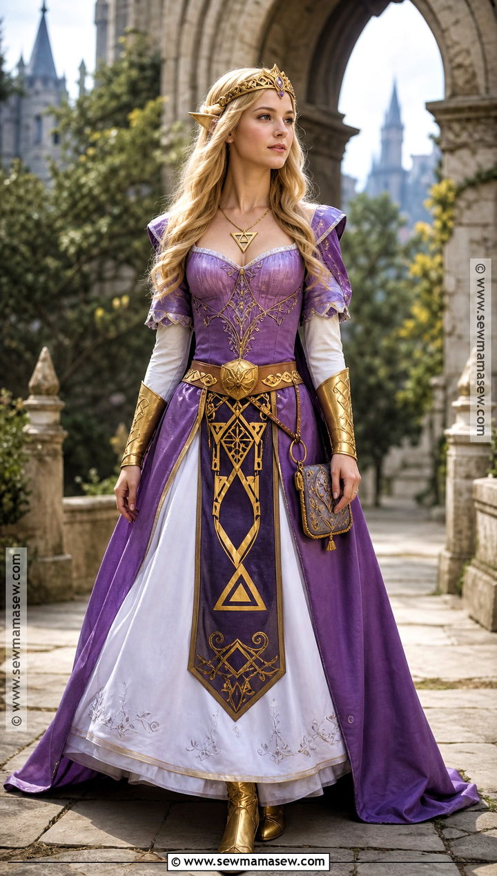 Princess Zelda Purple Gown Costume - 40 blonde costume ideas
