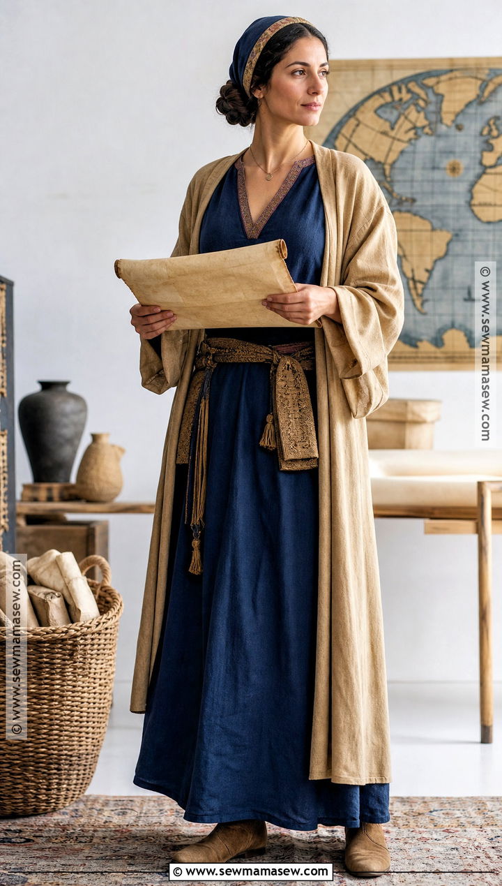 Priscilla Costume With Teaching Scroll - 30 Biblical Costumes for Women