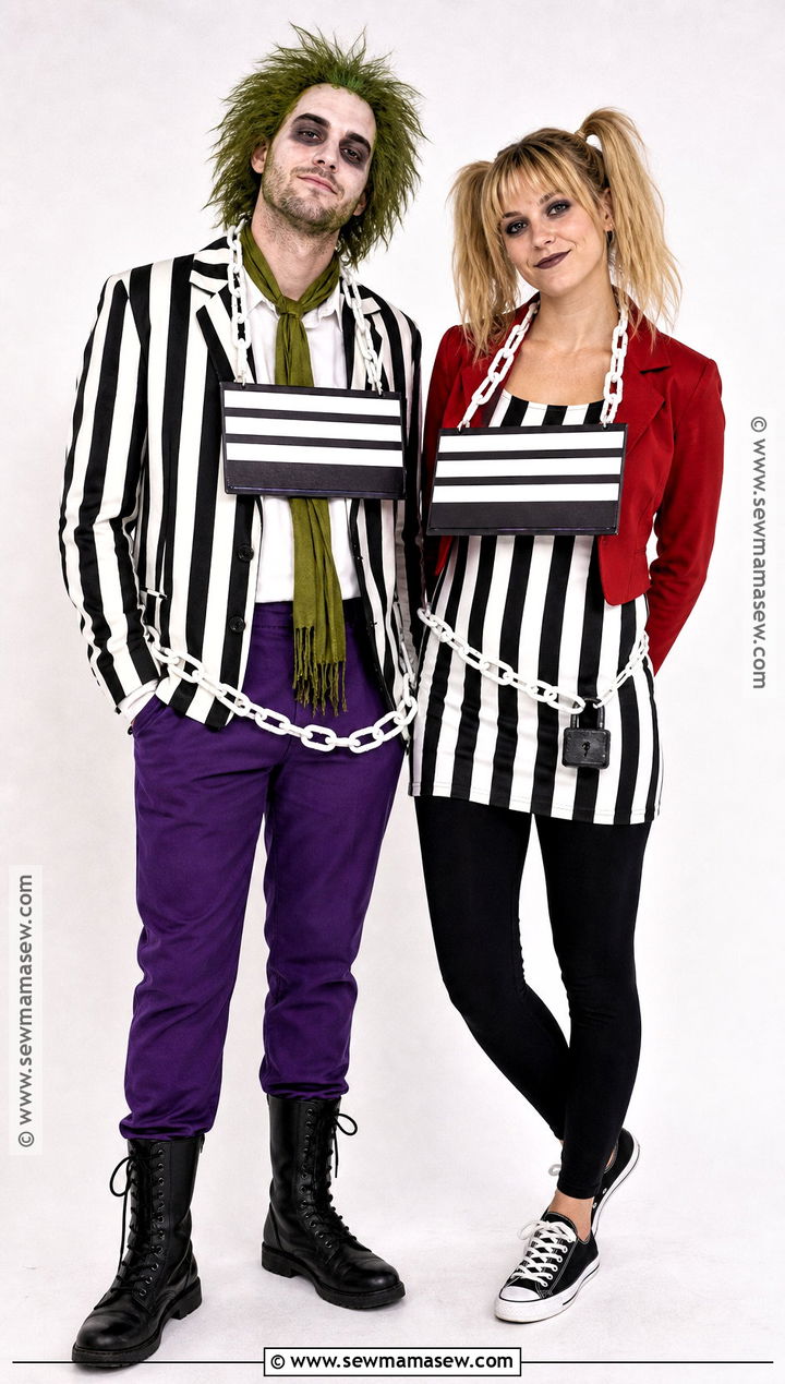 Prison Break Joker And Harley Quinn Couple Costume - 35 joker couple costume ideas